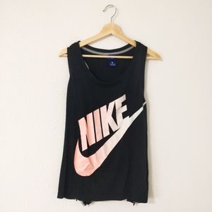 XL Nike Pink and Black Athletic Tank Top